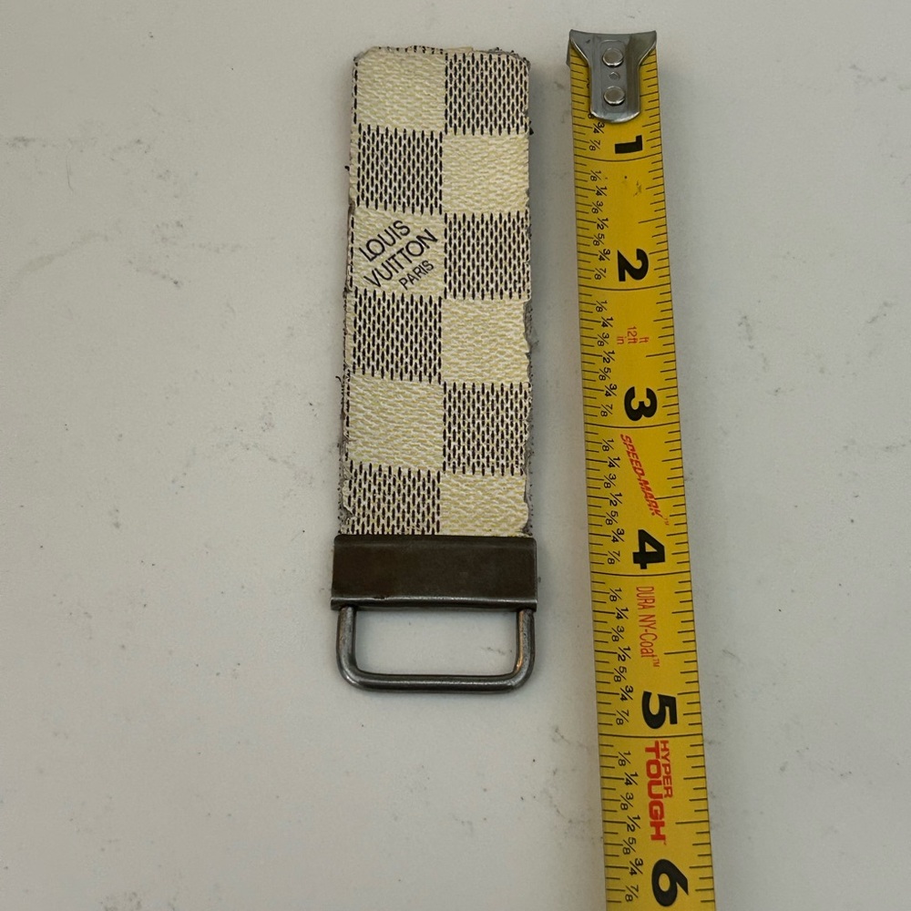 Louis Vuitton Cream and Black Checkered Strap